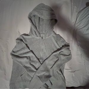 Aerie Cropped Gray Sweater